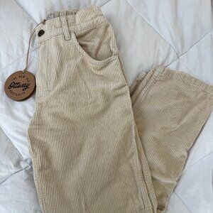 XS Ottway the Label - Dayton - Unisex Cream Cord Pants
